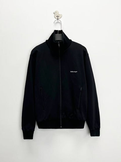 balenciaga black logo casual jacket size 36