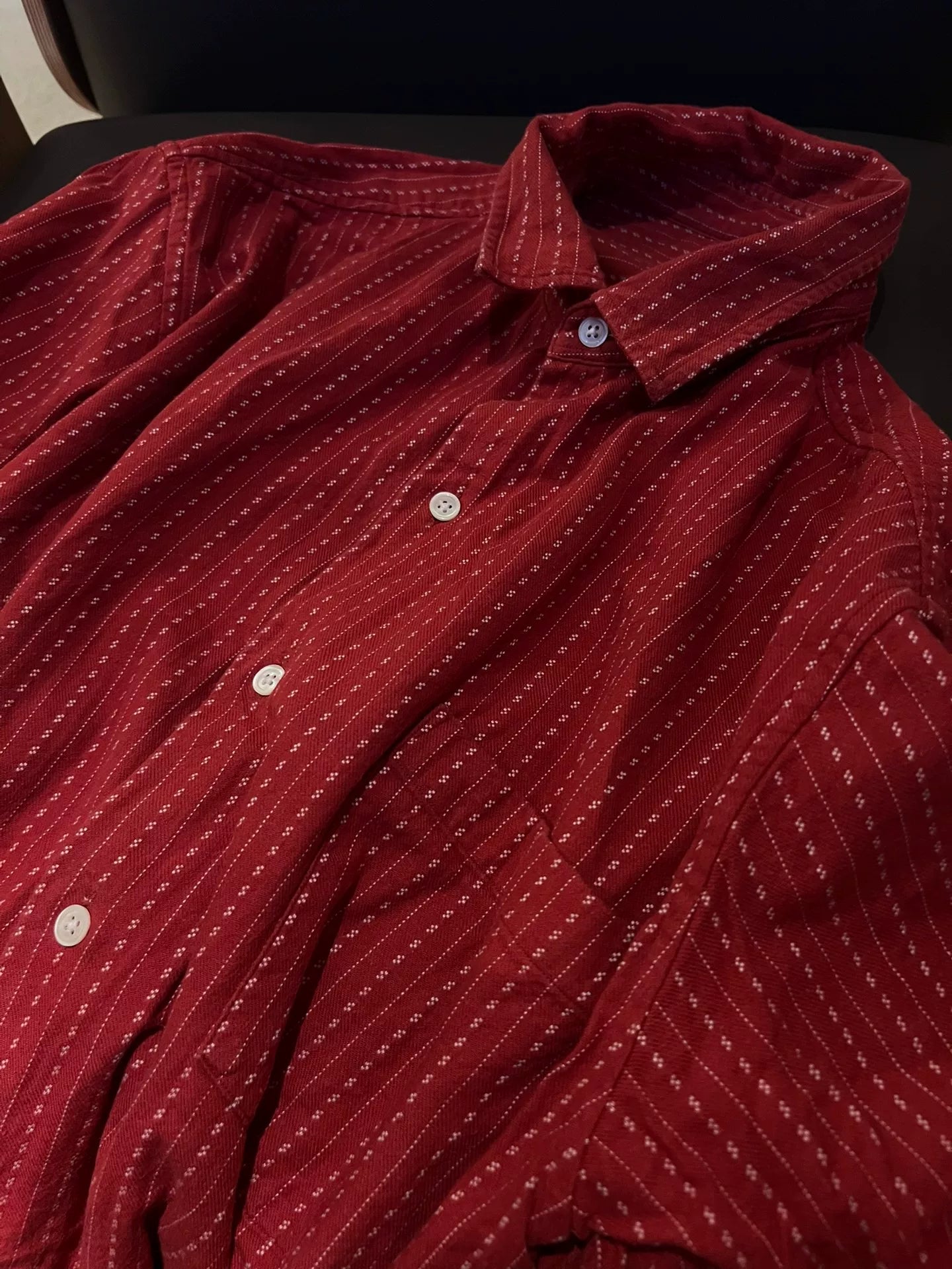 Porter Classic Happy Red Short Sleeve Shirt