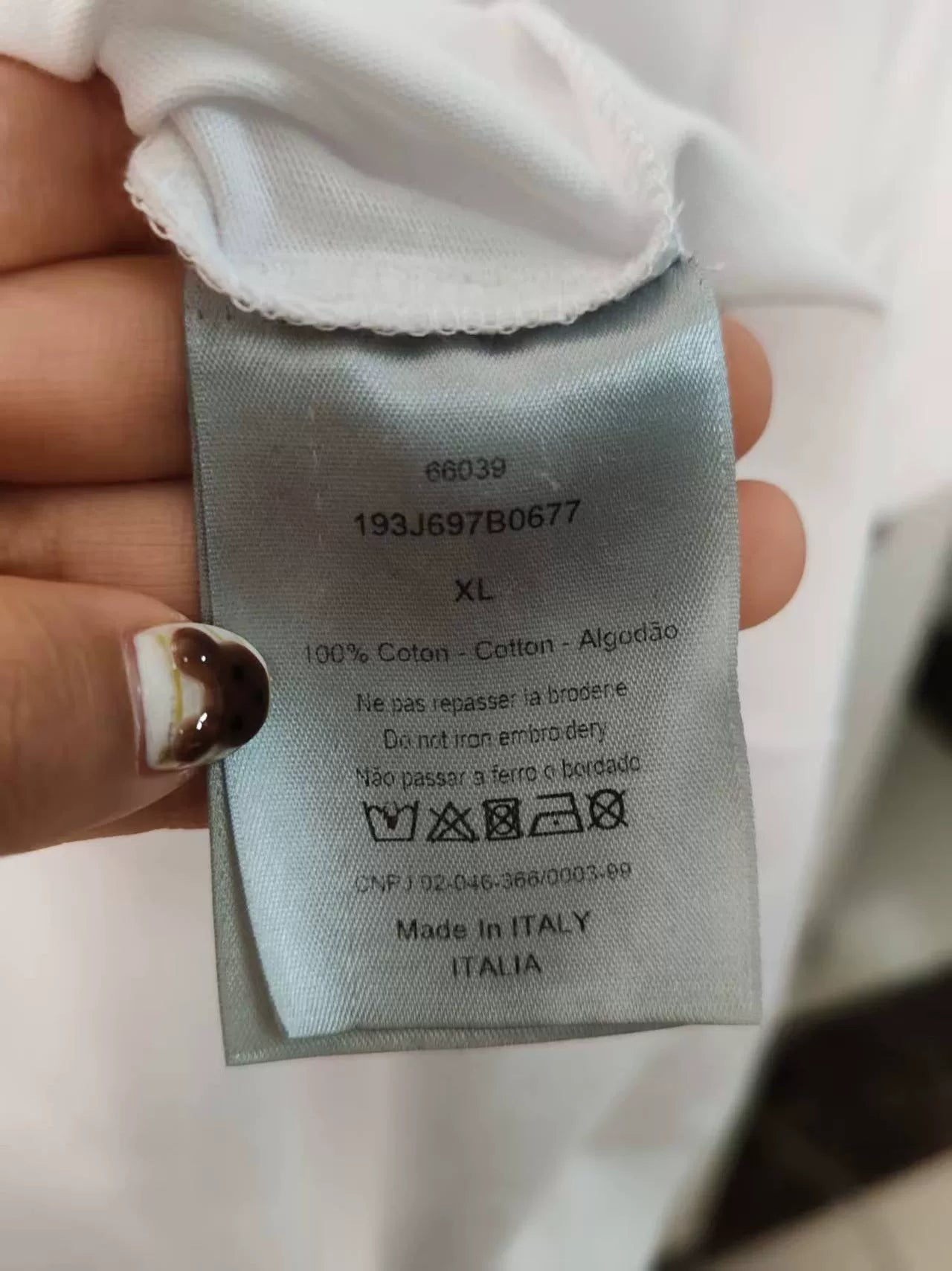 Dior Embroidered Logo Short Sleeve T-Shirt