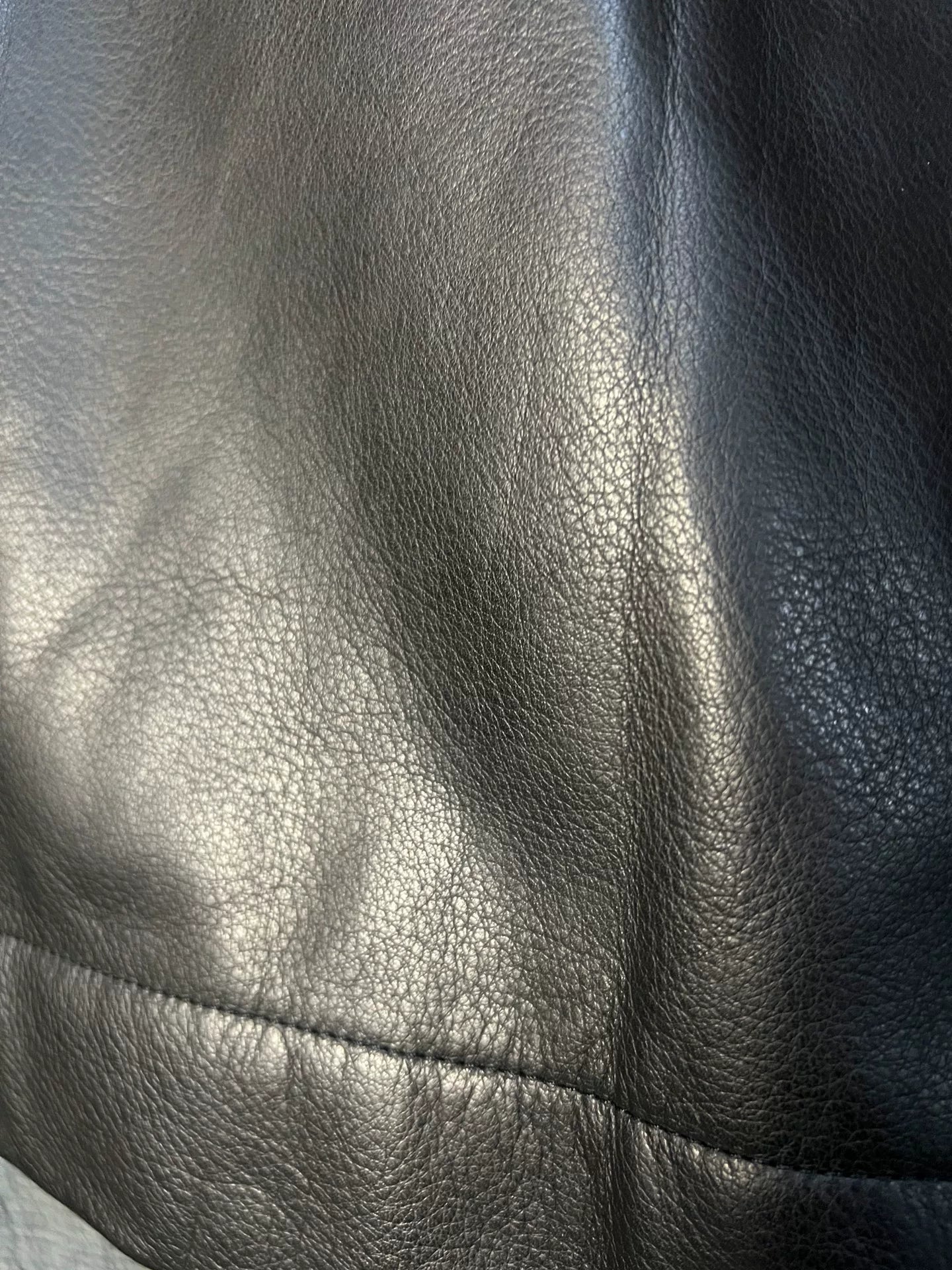 rick owens black leather cropped jacket