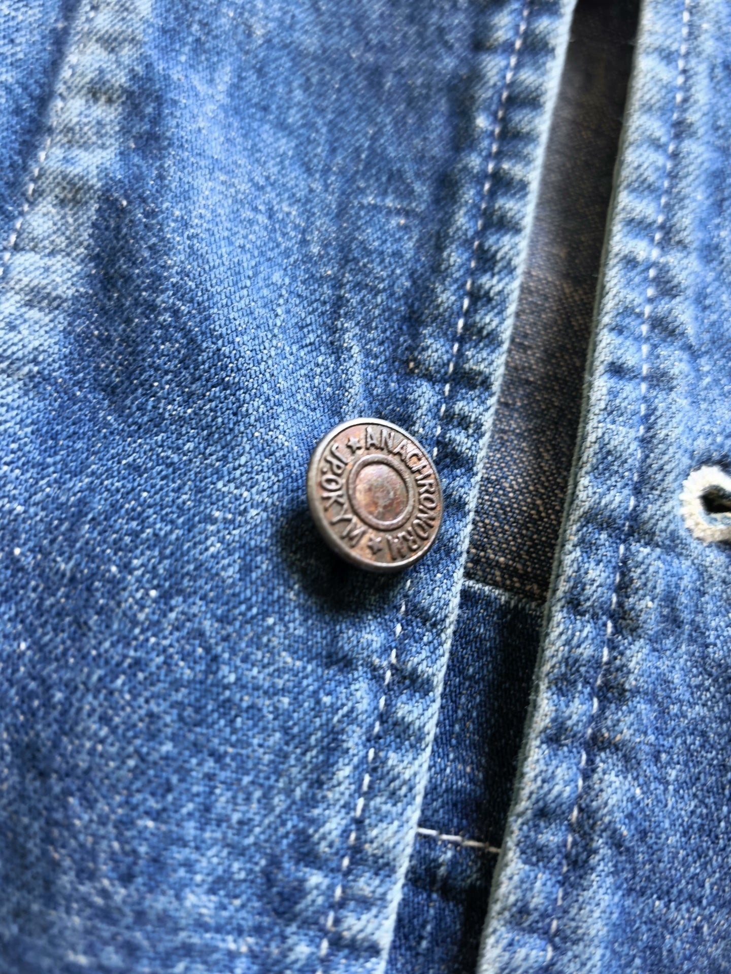 anachronorm denim hunting jacket for men