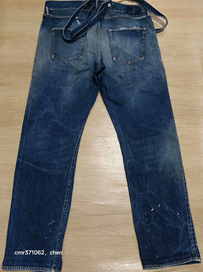 visvim TRAVAILLER BRACES DRY DENIM-7