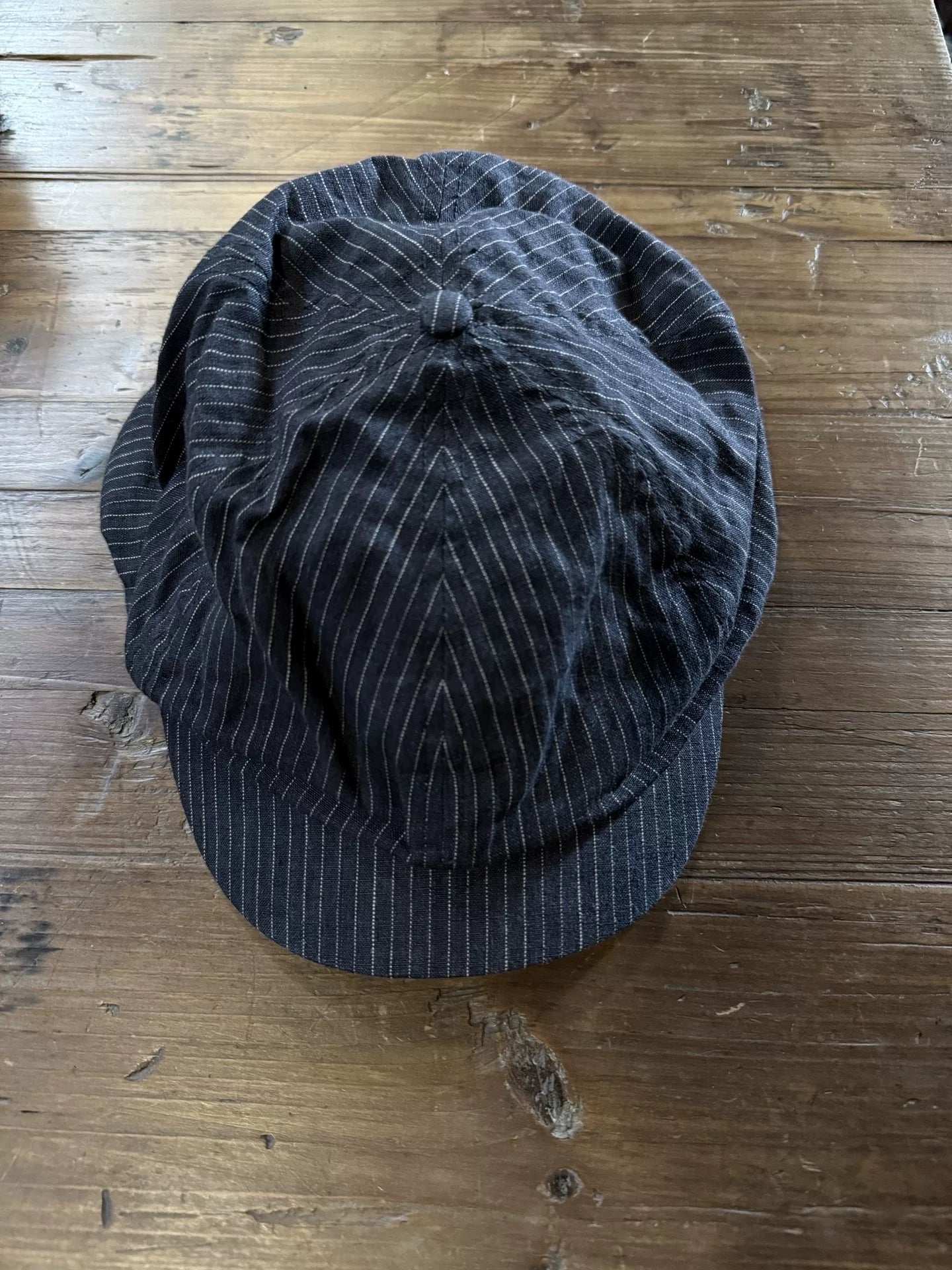 RRL Striped Newsboy Cap