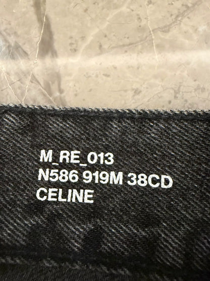 Celine Hedi Slimane Gray Distressed Jeans