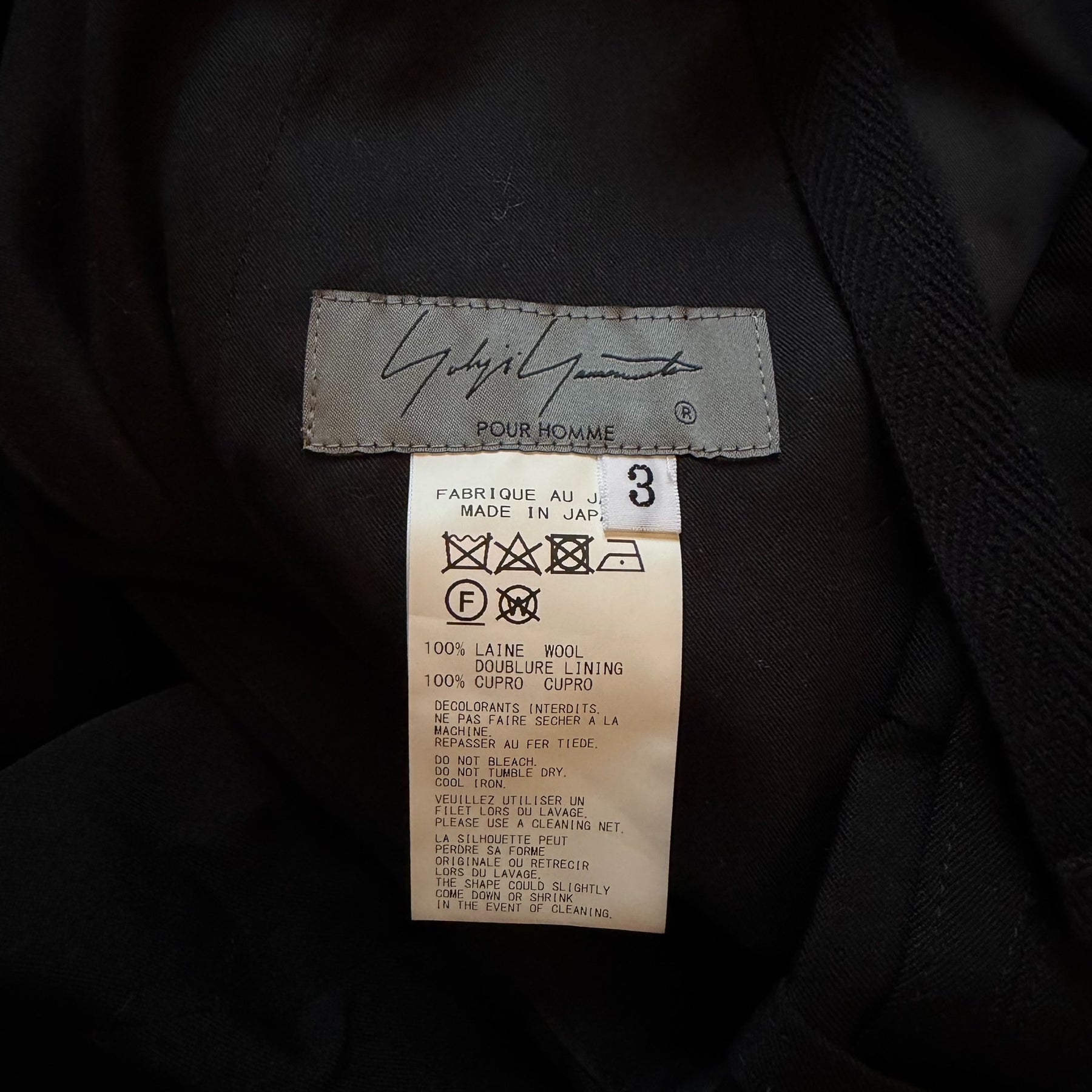 Yohji Yamamoto 23AW Multi-Strap Wool Trousers