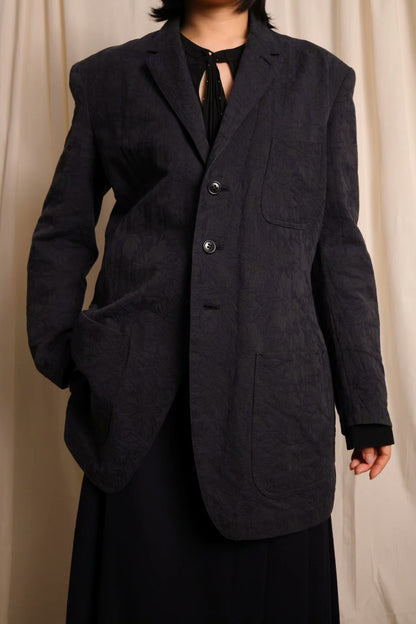 Moldyfig by Yohji Yamamoto Jacquard Belted Jacket