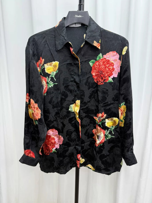 Yohji Yamamoto Floral Silk Shirt