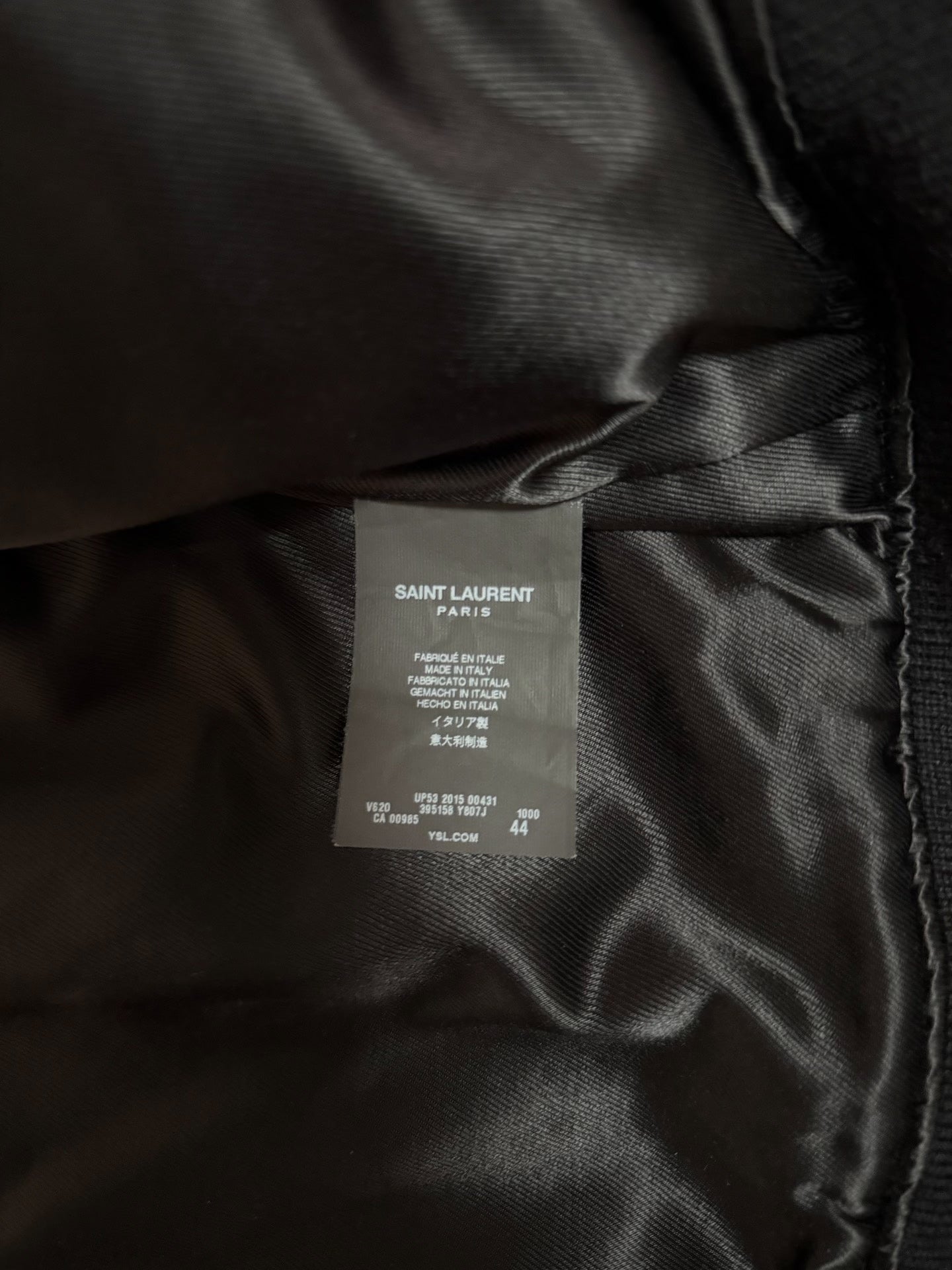 Saint Laurent 15FW Leopard Print Bomber Jacket