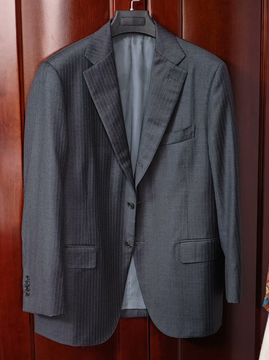 Zegna Wool Suit Jacket Ring Jacket
