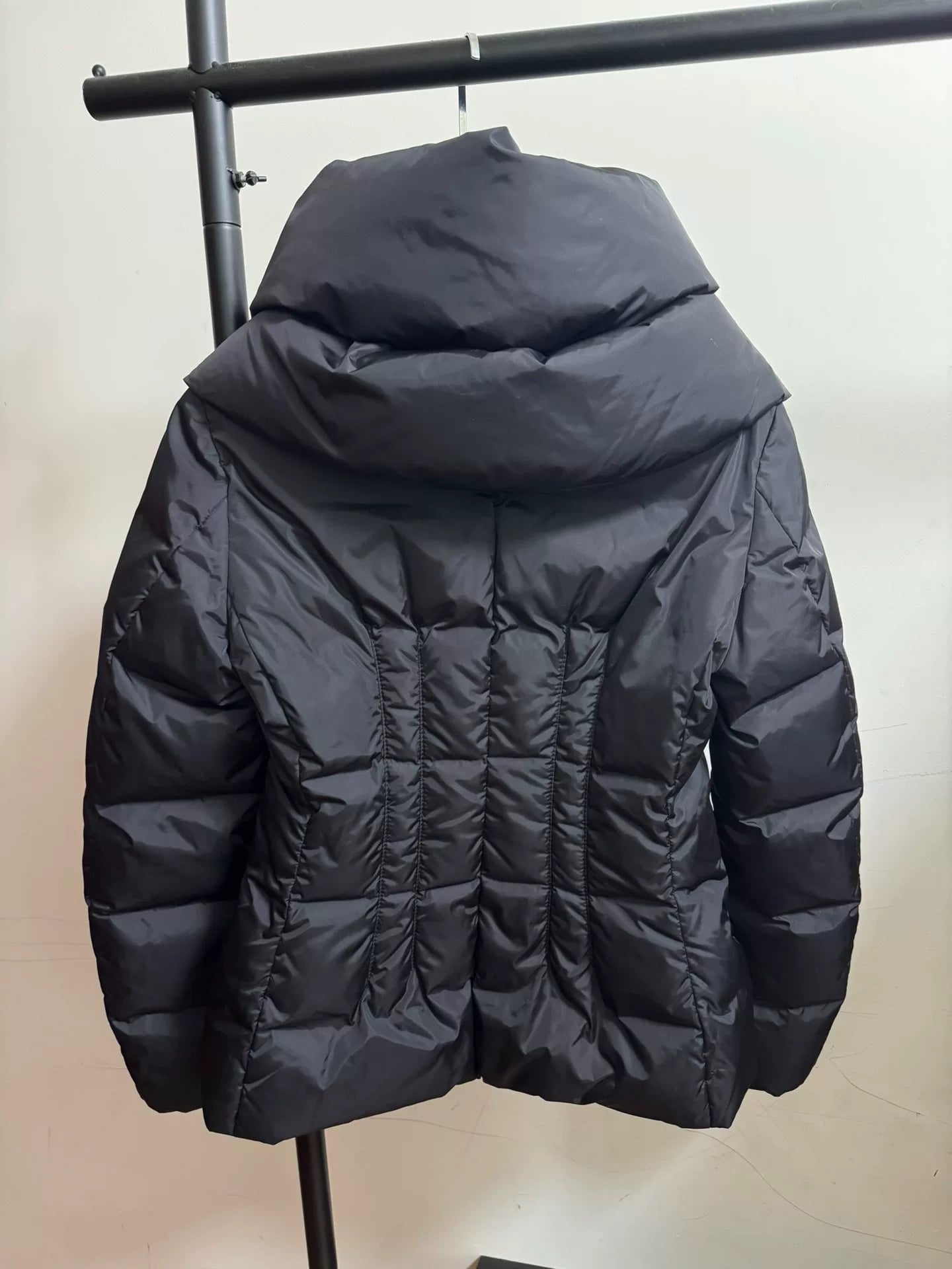 Moncler Mengs Black Hooded Down Jacket