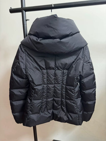 Moncler Mengs Black Hooded Down Jacket