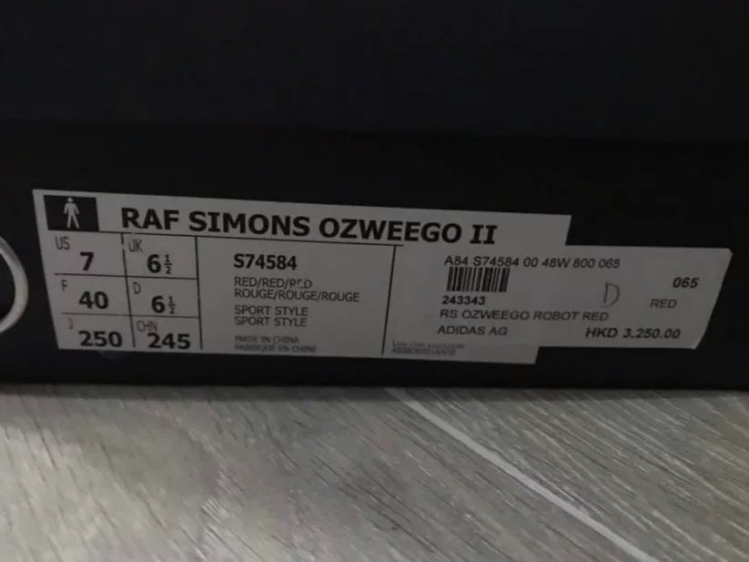 Raf Simons x Adidas Ozweego