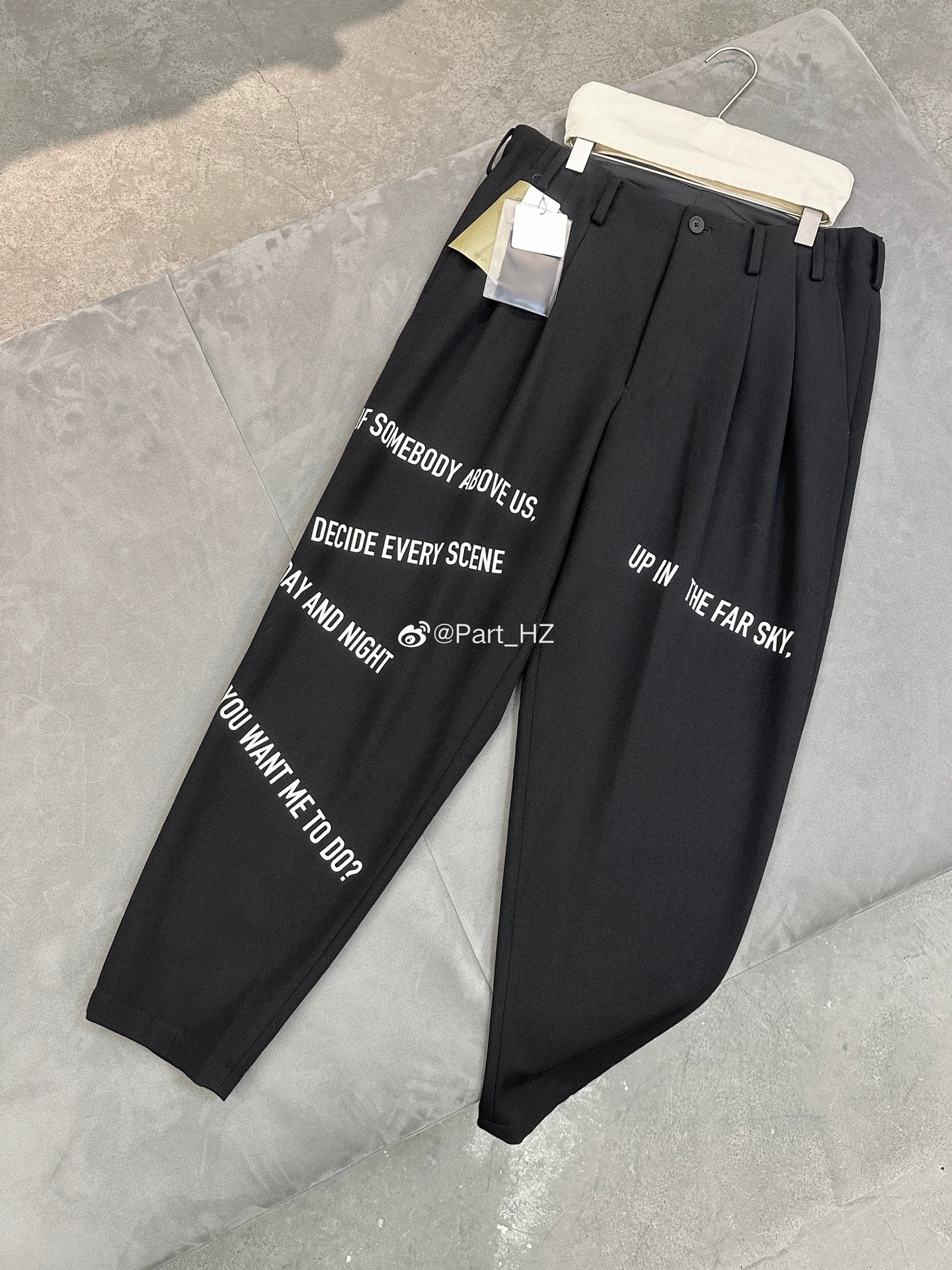 Yohji Yamamoto A/W 2021 Slogan Set