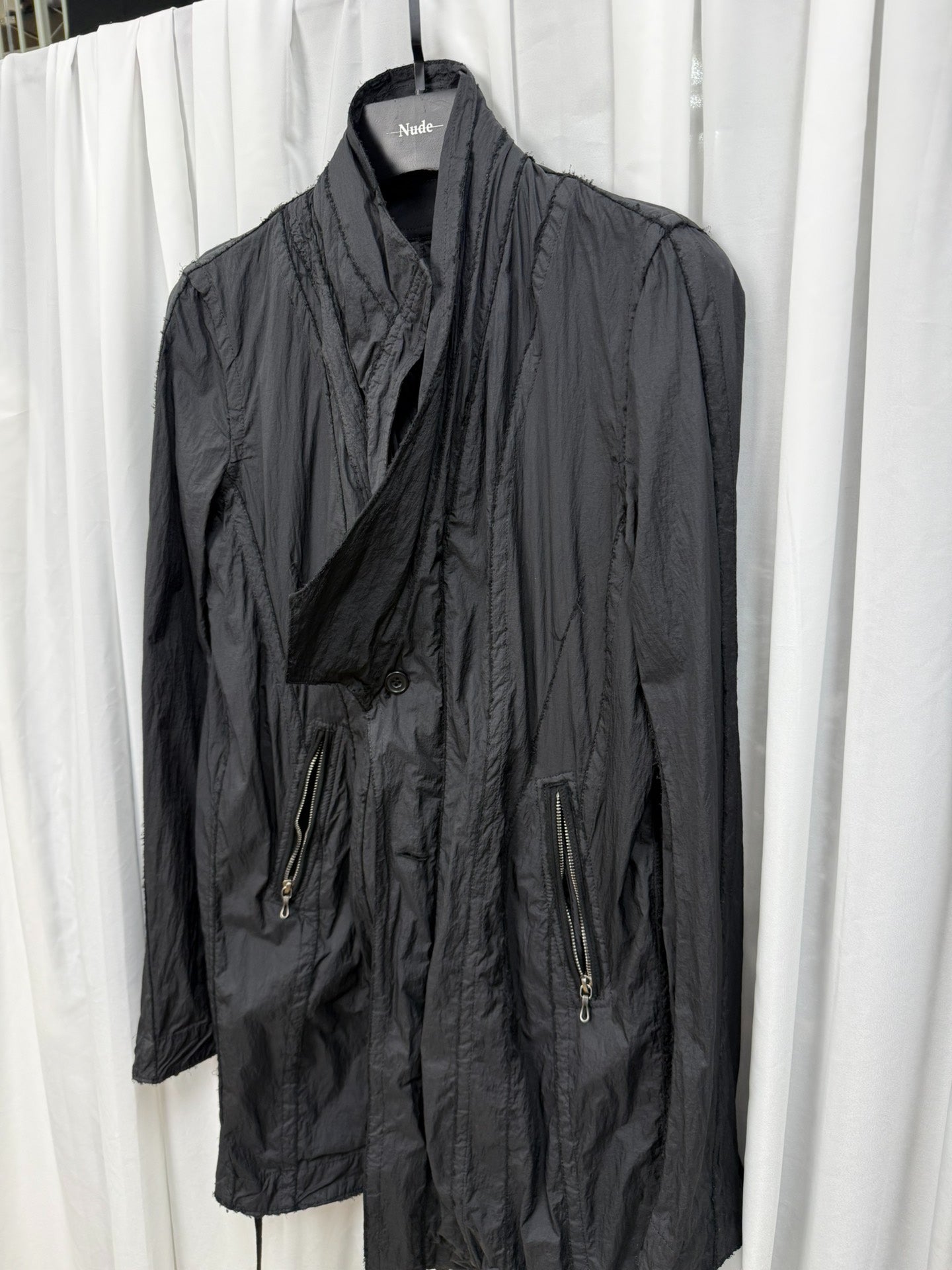 JULIUS 7 MA Sheer Distressed Jacket