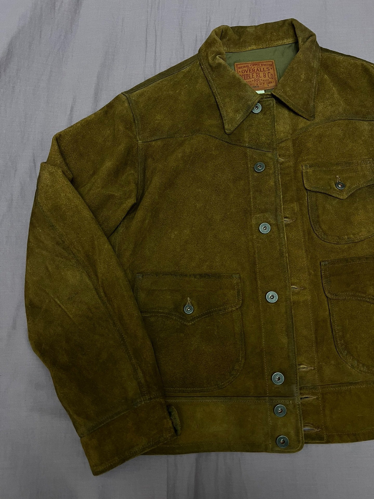 RRL 507 Three-Pocket Leather Jacket