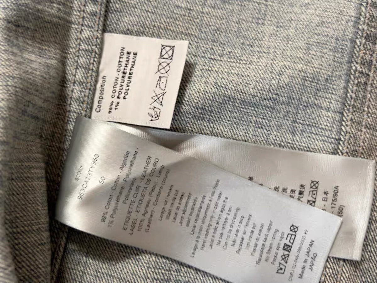 Dior Distressed Slim Denim Jacket