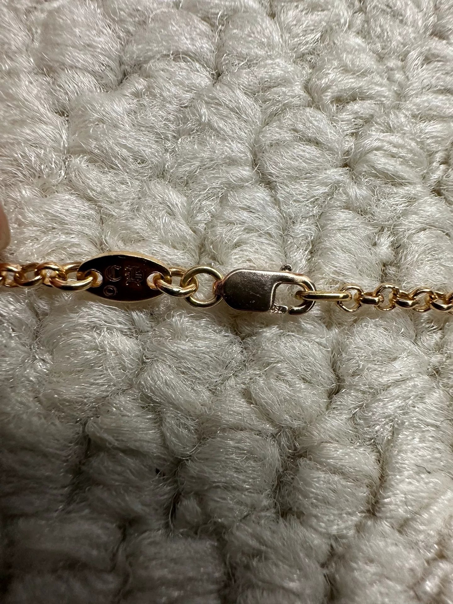 Chrome Hearts 22k RollChain Gold Necklace
