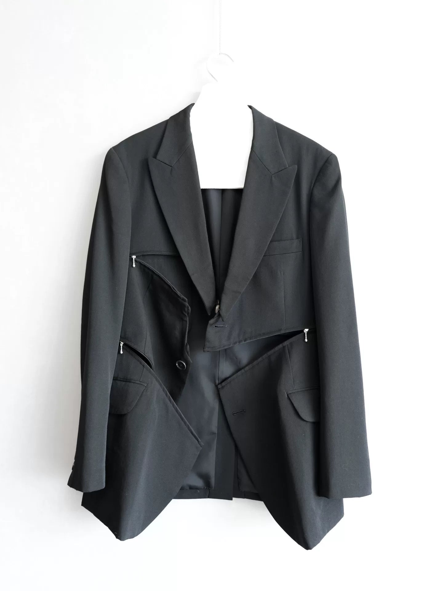 deconstructed zipper jacket by yohji yamamoto