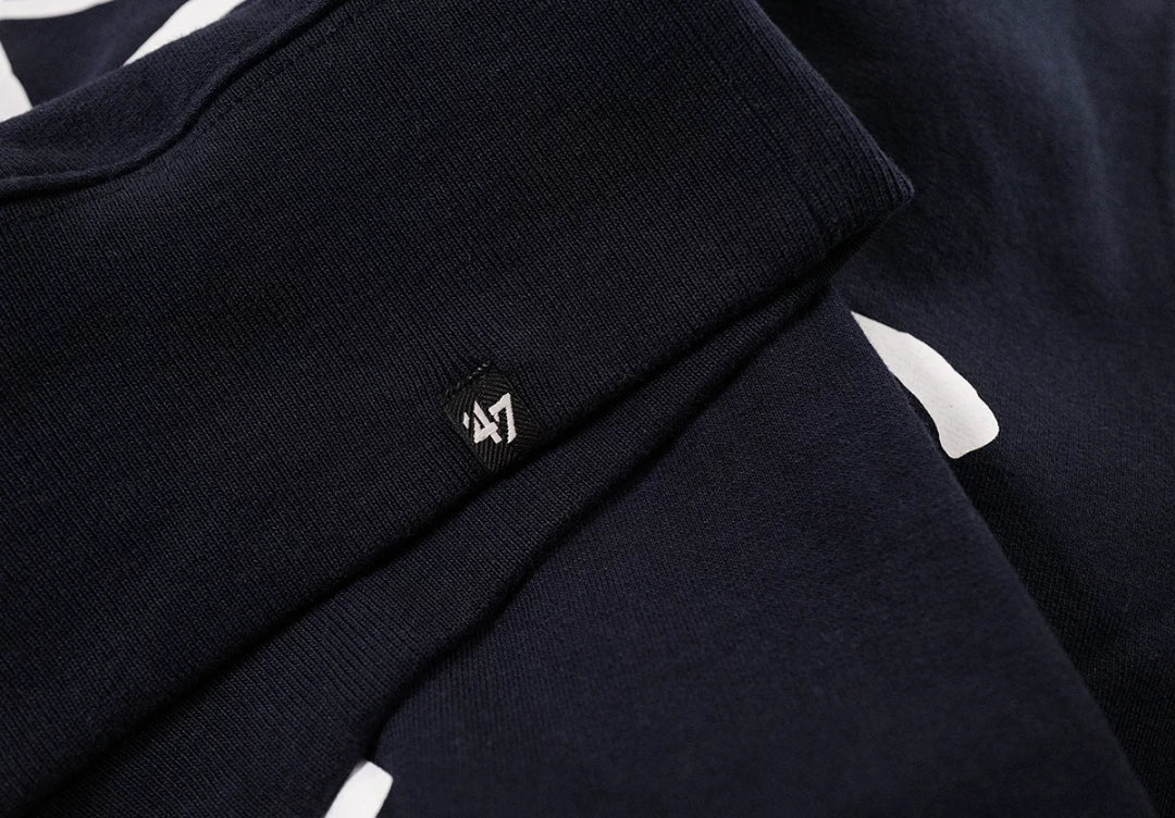 supreme yankees hooded sweatshirt in dark blue