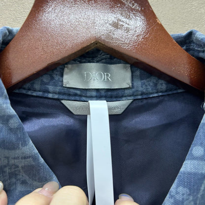 dior cotton logo printed denim jacket