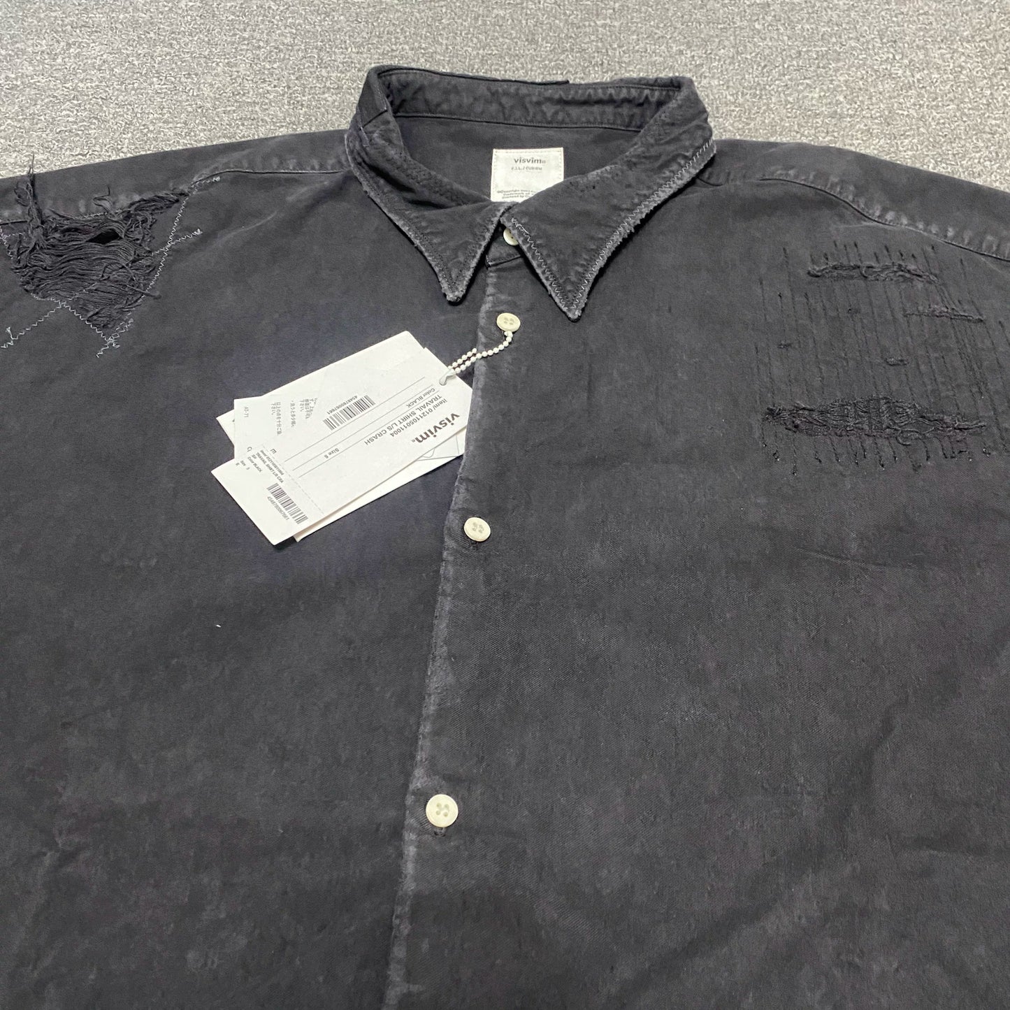 VISVIM 21ss TRAVAIL Distressed Shirt