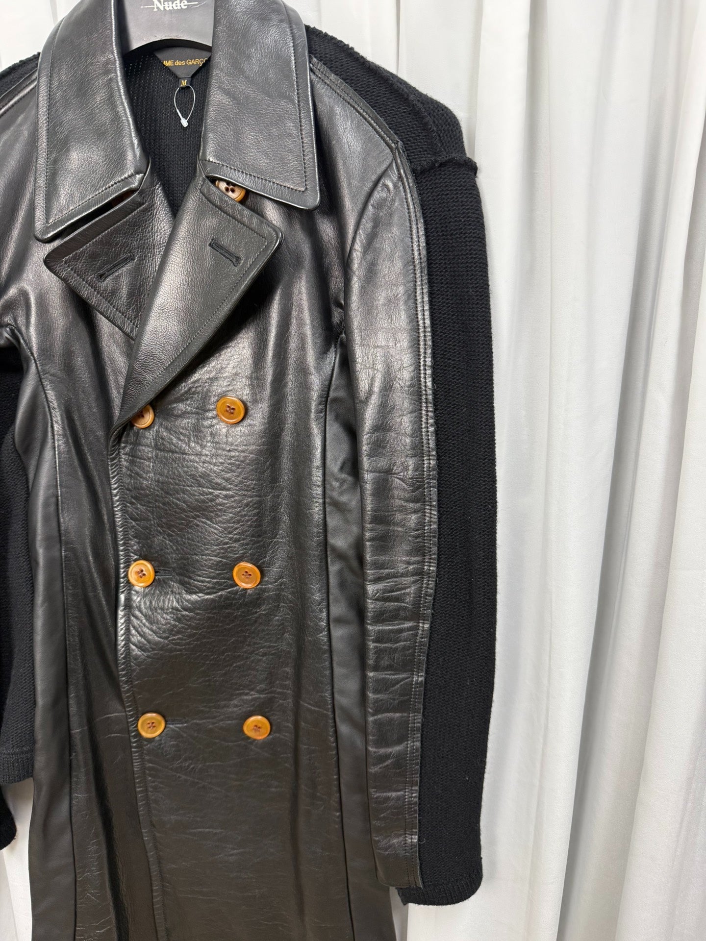 Comme des Garçons 02AW Leather Coat