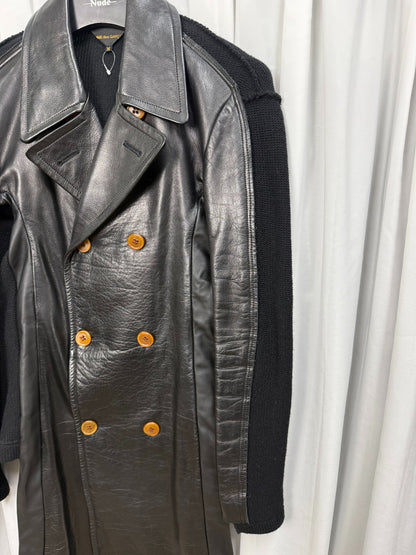 Comme des Garçons 02AW Leather Coat