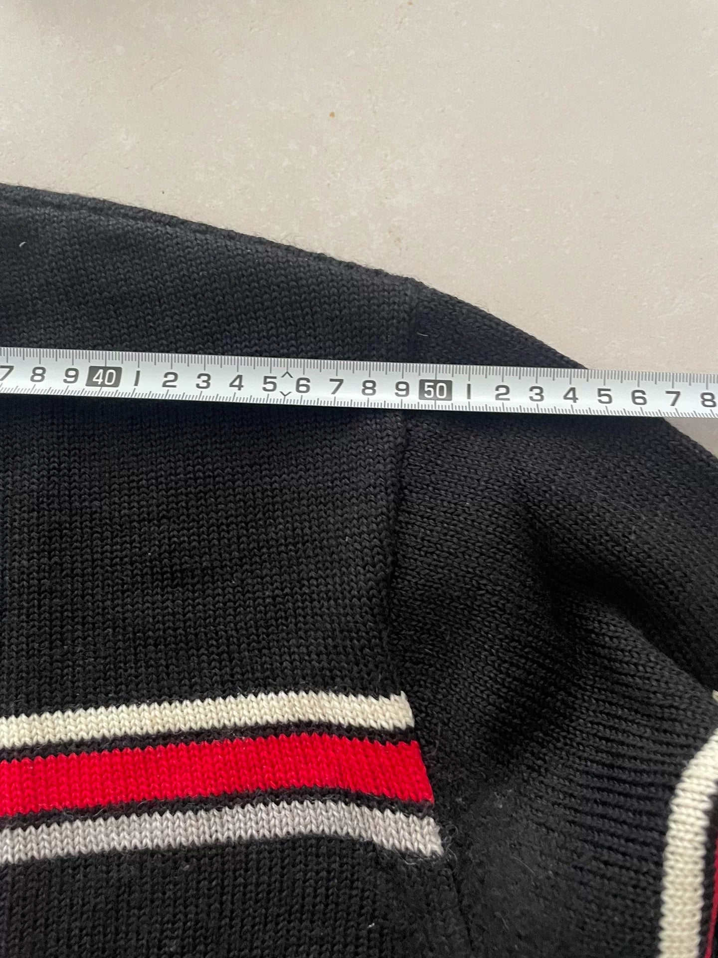 YSL Men's Black Knit Sweater