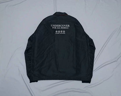 undercover coach jacket with red collar