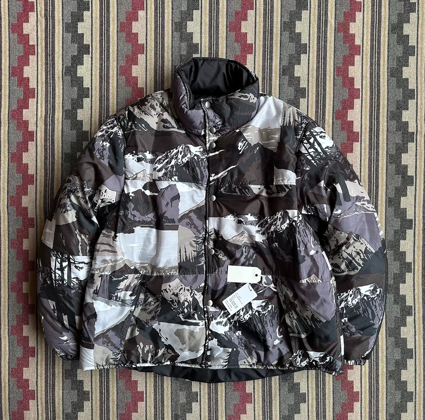noma t.d. landscape stuffed jacket black gray
