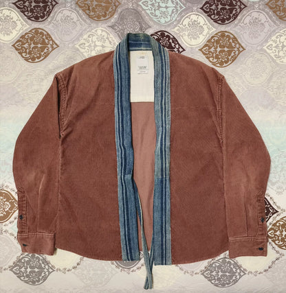 Visvim Brown Corduroy Robe with Collar
