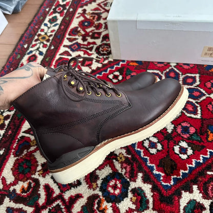 visvim virgil boots in dark brown