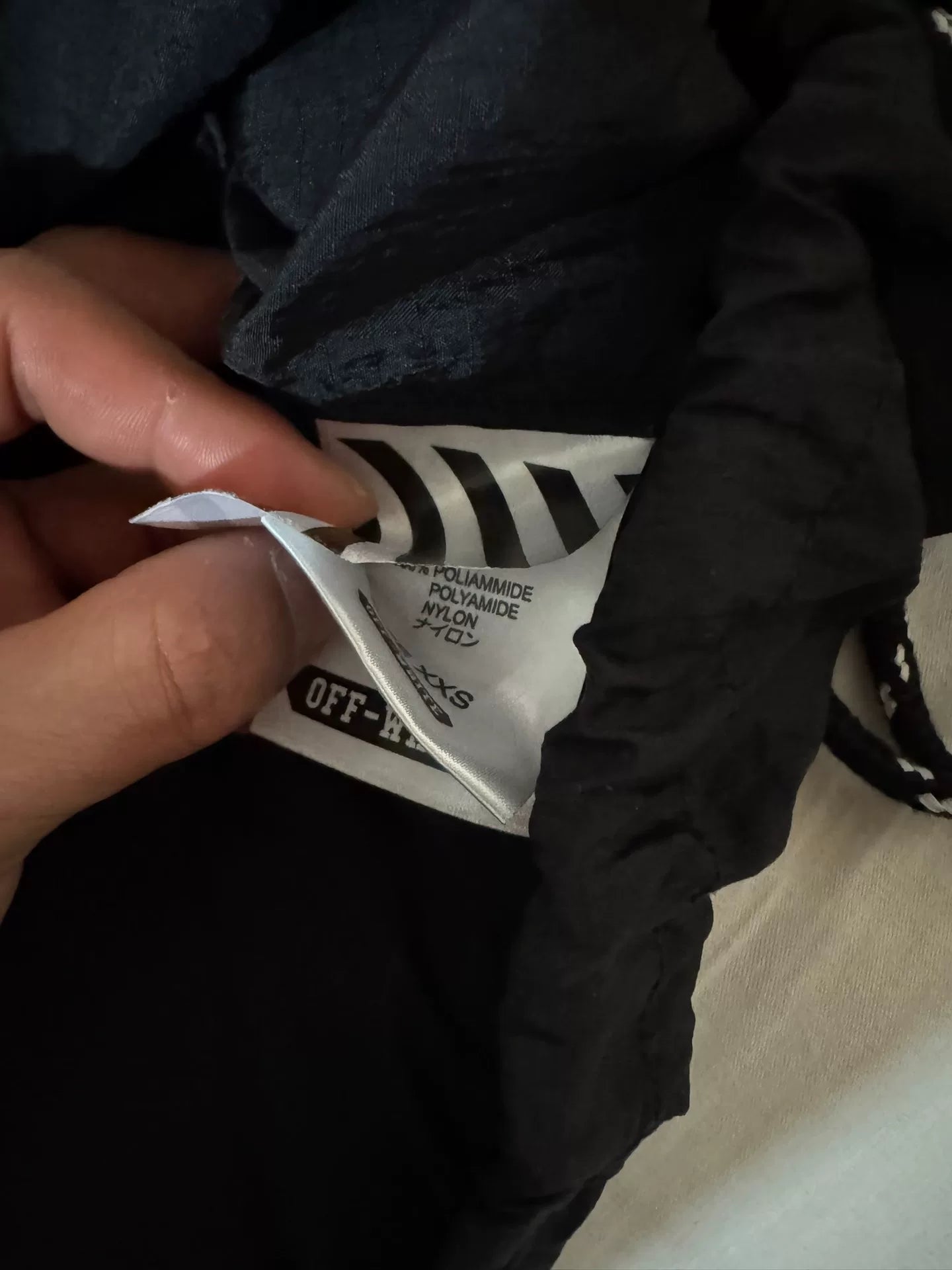 off white sun protection jacket