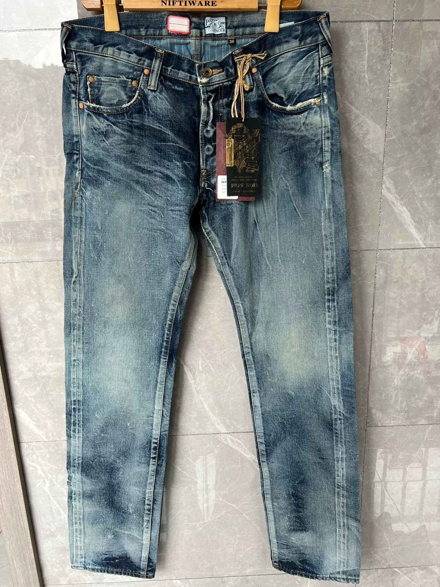 PRPS NOIR Distressed Denim Jeans