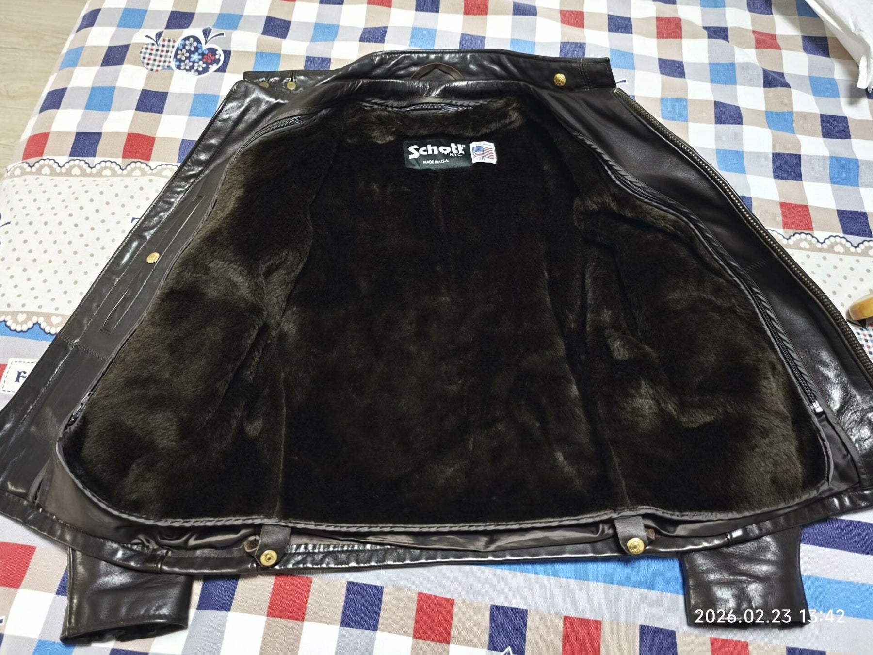 Schott 141 Leather Motorcycle Jacket