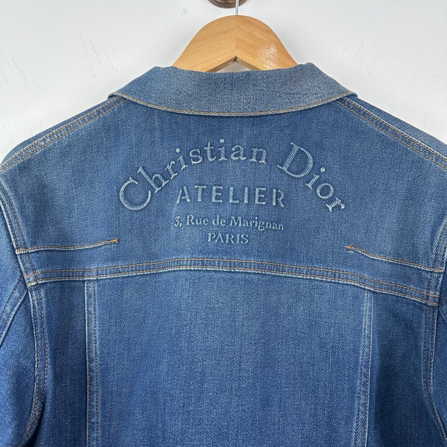 Dior Logo Denim Jacket Size 52