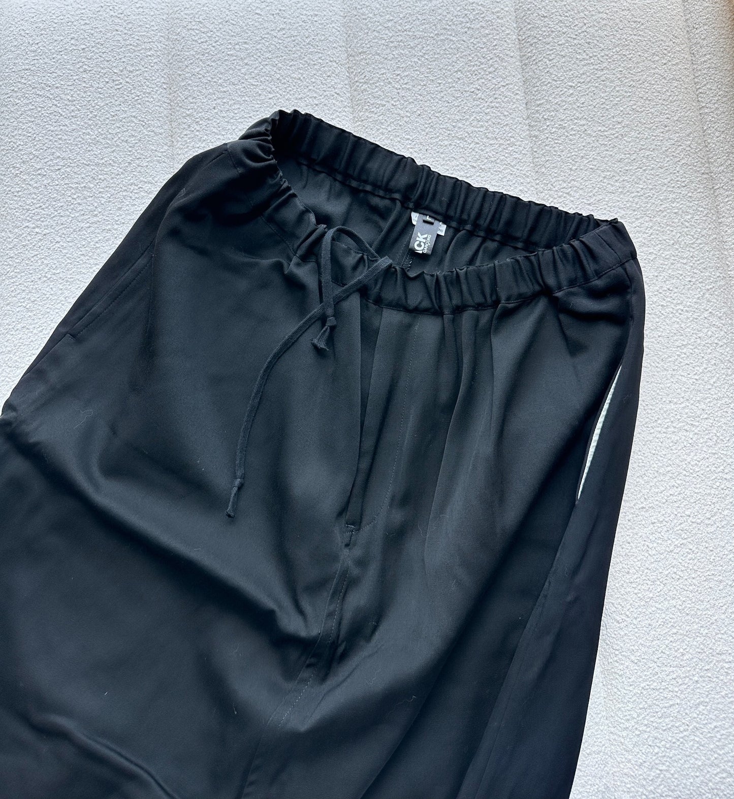 COMME DES GARCONS Black Elastic Waist Casual Pants