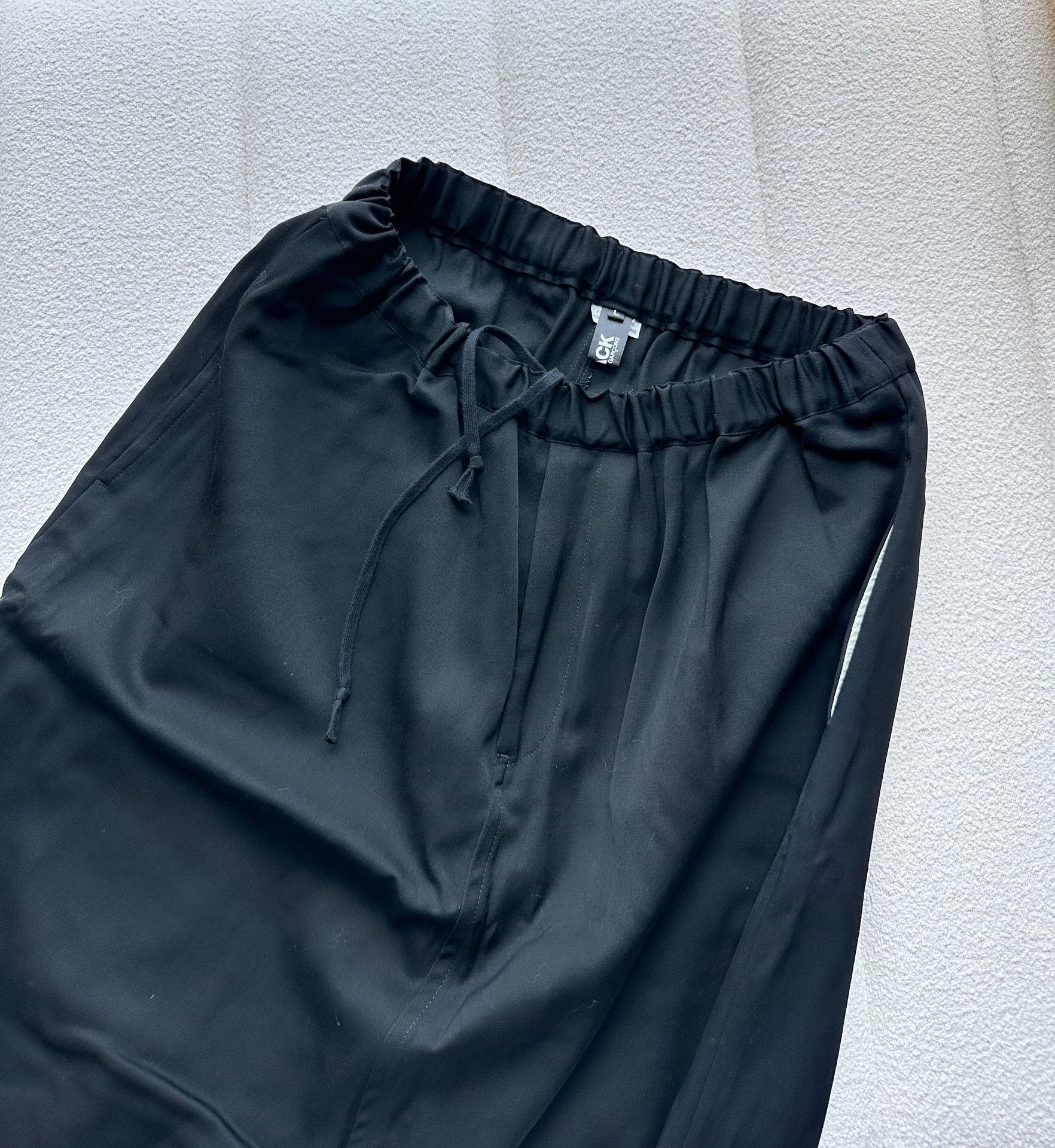 COMME DES GARCONS Black Elastic Waist Casual Pants