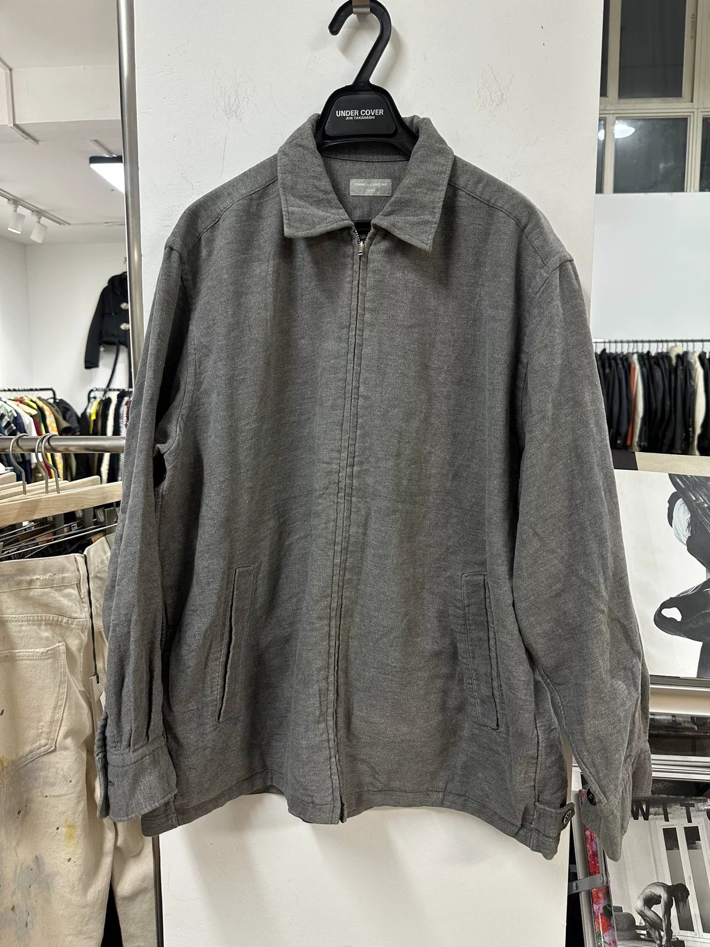 comme des garcons homme oversized long jacket