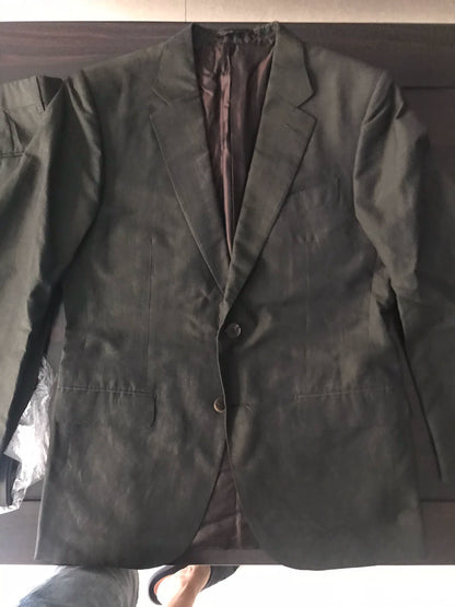 zegna high-end handmade suit set size 50