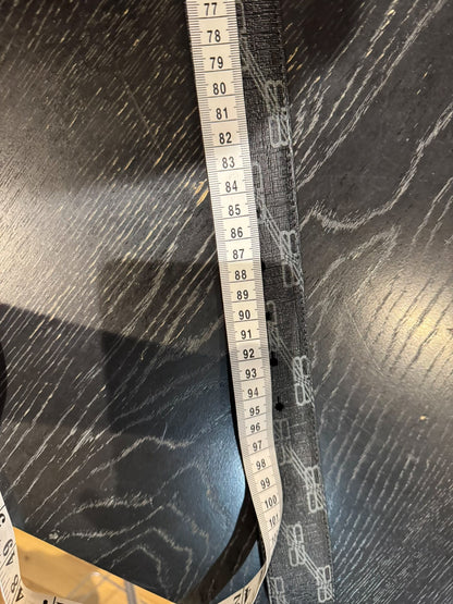 balenciaga dual B printed leather belt