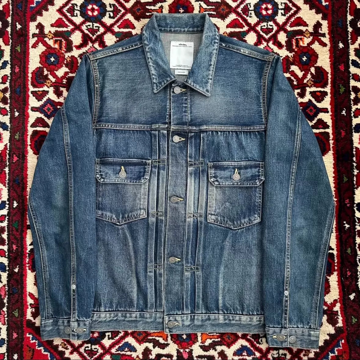 visvim snake skin denim jacket