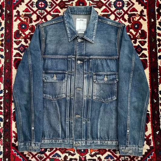 visvim snake skin denim jacket