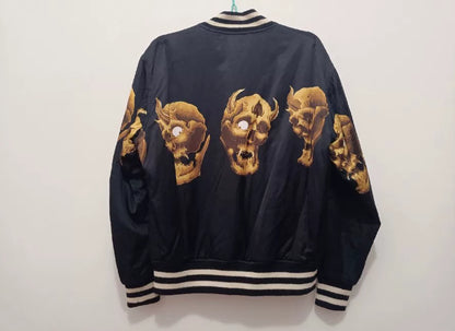 wacko maria tattoo studio skull baseball jacket