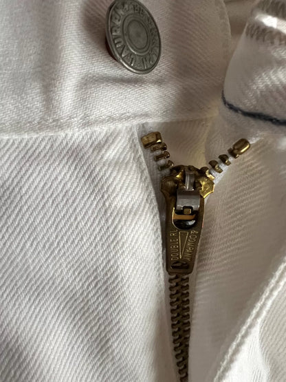 RRL Double RL White Denim Slim Fit Pants