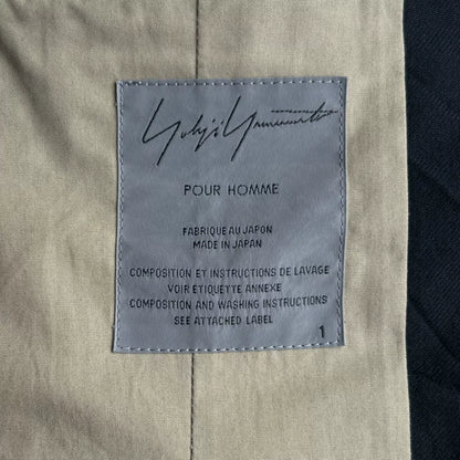 yohji yamamoto striped wool suit jacket