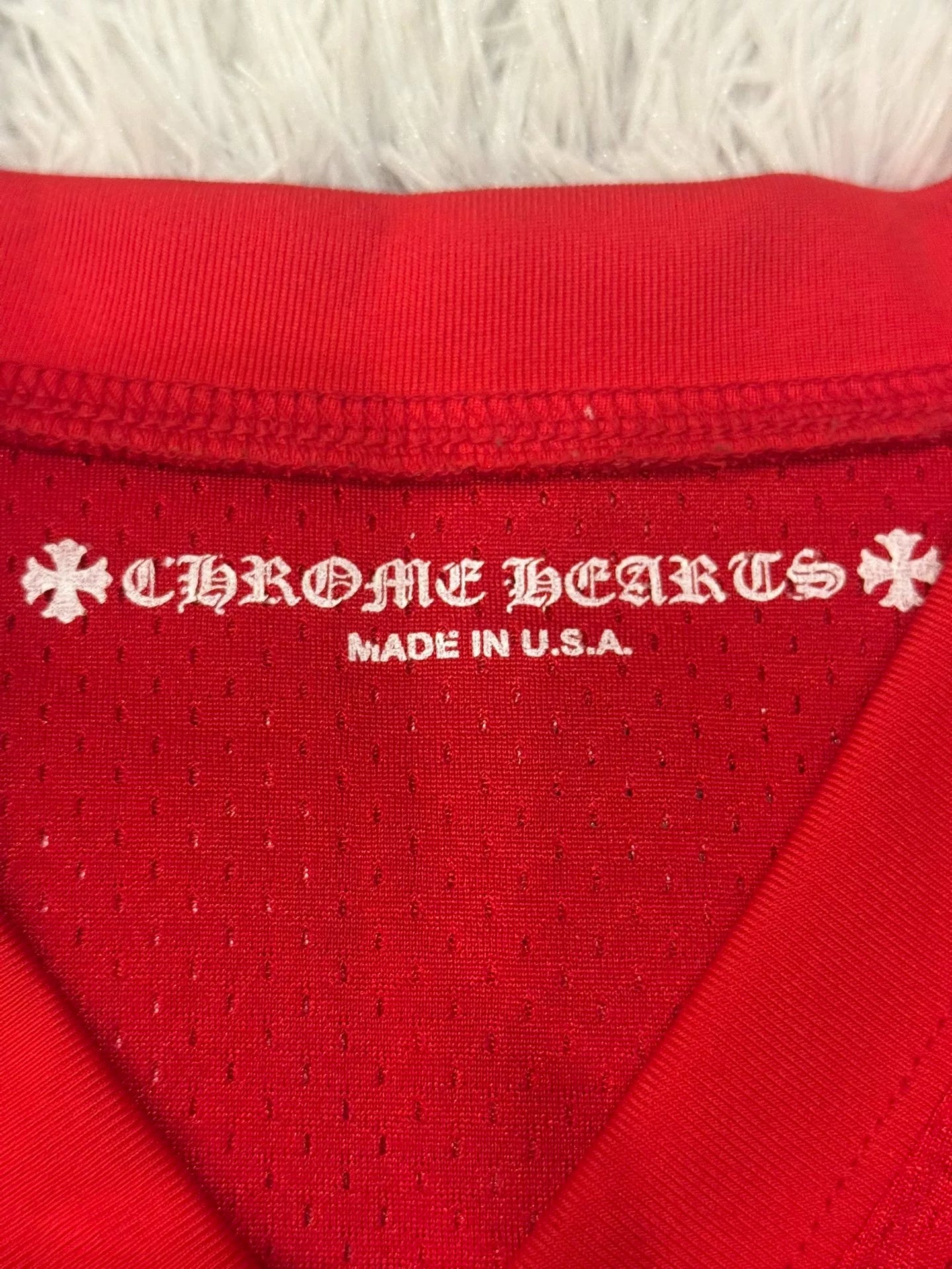 Chrome Hearts Red Graffiti Hockey Jersey