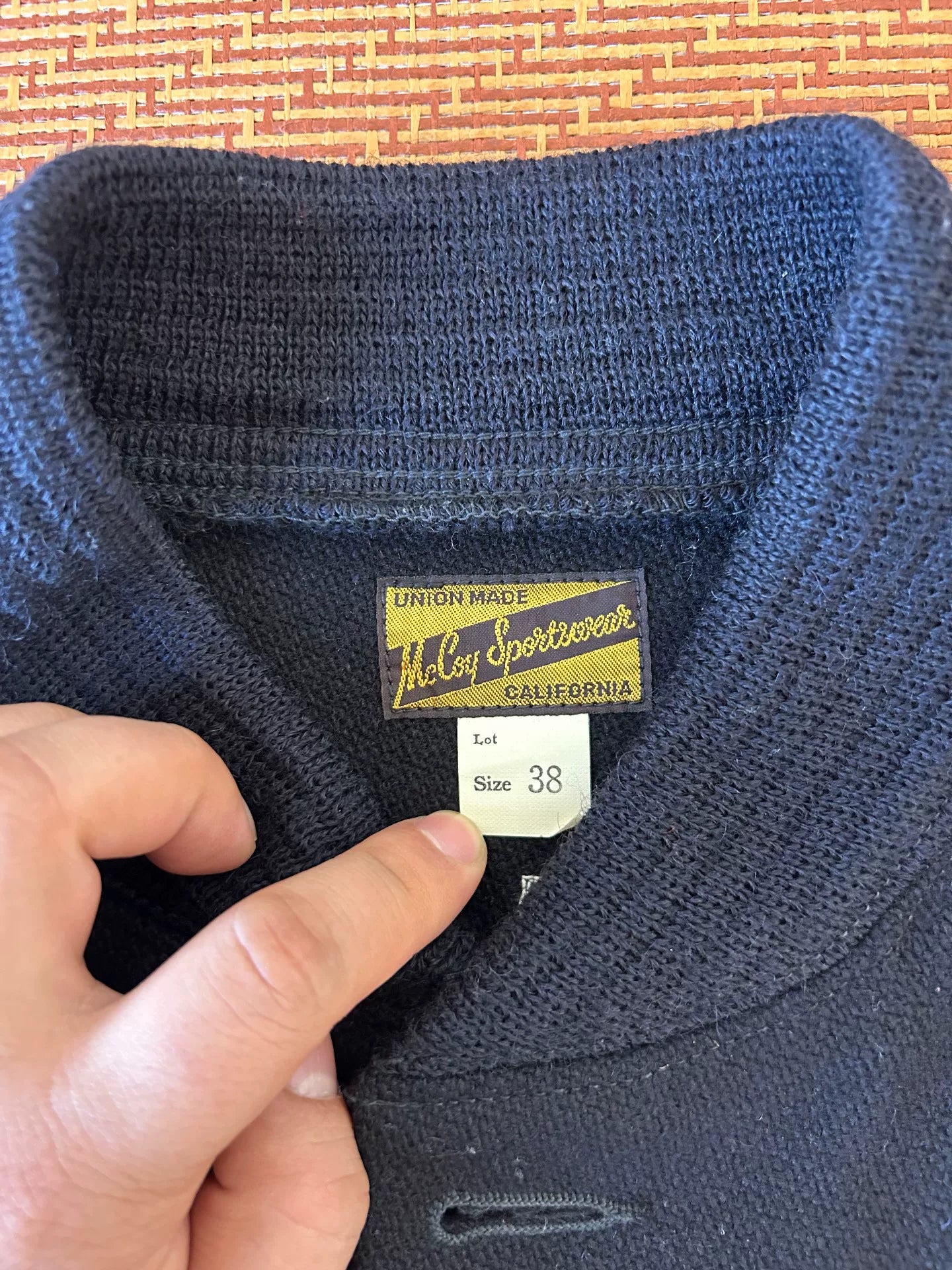 real McCoy Baseball Jacket with Embroidery