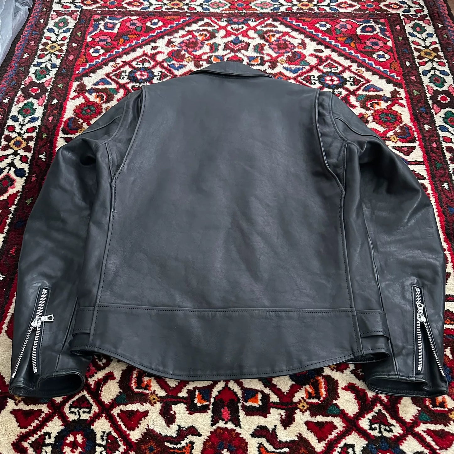 visvim leather motorcycle jacket size M