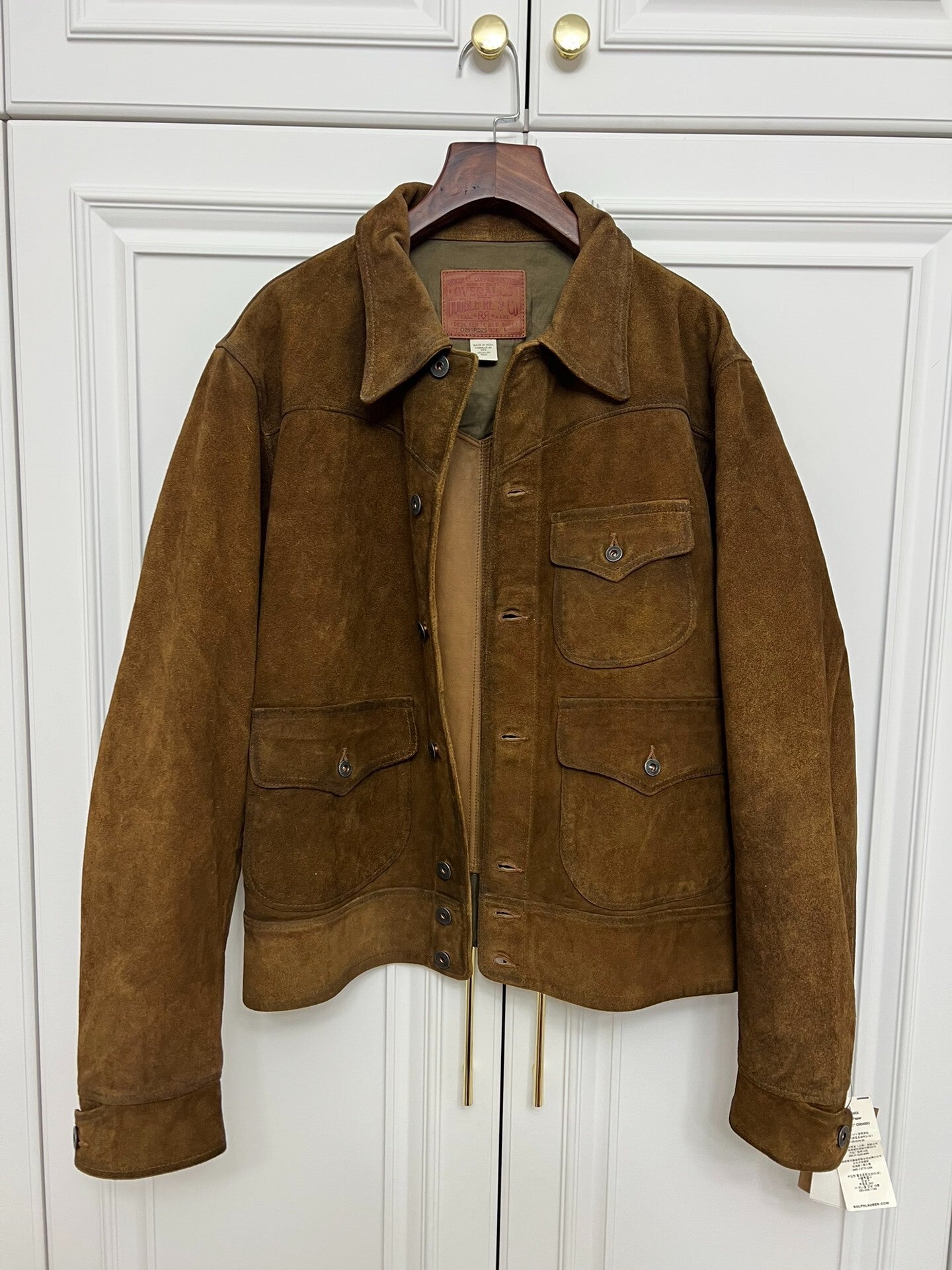 RRL 2025 Suede Three-Pocket Leather Jacket
